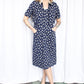 1950s 2pc Taj Mahal Cotton Dress and Bolero - Large