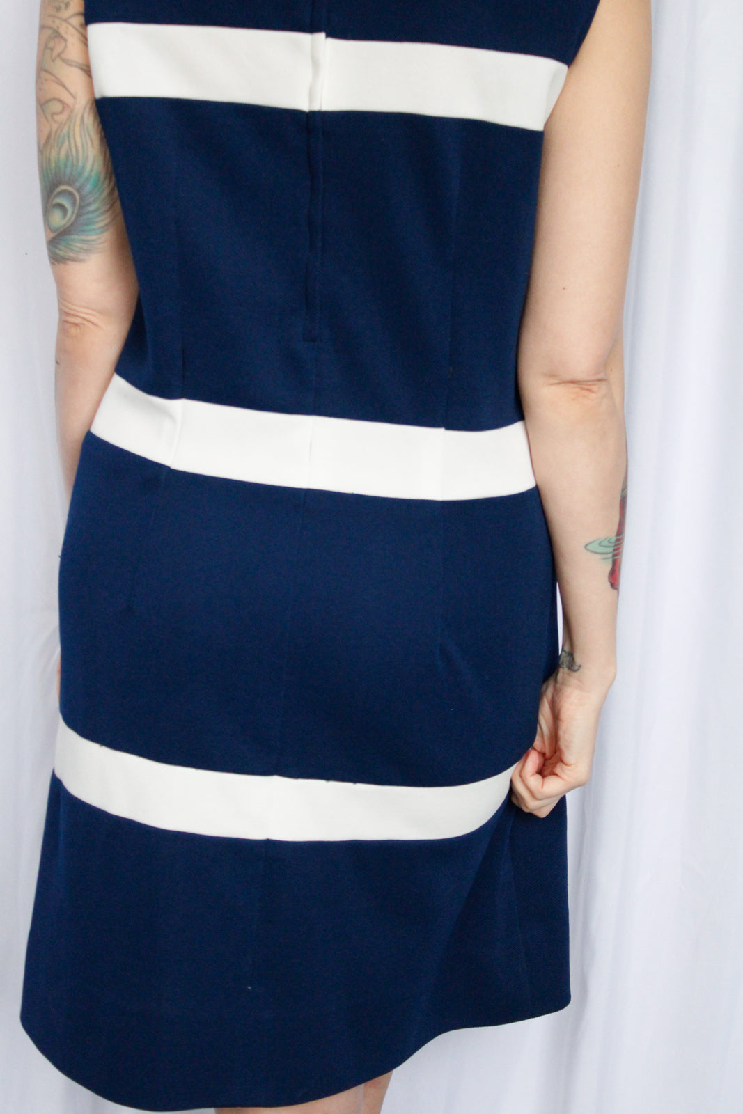 1970s Lacoste Striped Dress - Large