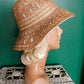 1950s Intricately Woven Straw Summer Hat
