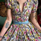 1940s Jackie Hill Jrs Rayon Jersey Dressing Gown