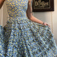 1950s Rhumba Ruffle Floral Swing Dress - Xsmall