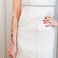 1960s Winter White Silk Dress & Jacket - Small