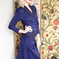 1940s Hudson Bay Wool & Soutache Beaded Royal Suit - XS