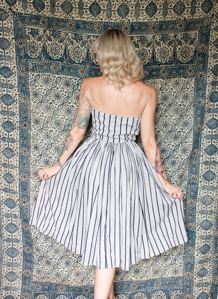1950s Summer Love Halter Dress