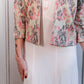 1960s Jantzen Pink & Silver Wool Sweater - S/M