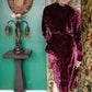 1930s Plum Velvet Dress