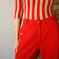 1970s Vintage Red Gucci Pants 