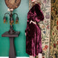 1930s Plum Velvet Dress