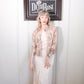 1960s Jantzen Pink & Silver Wool Sweater - S/M