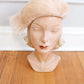 1940s Miss Rae Pale Pink Feather Hat
