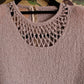 1940s Mauve Knit Sweater Dress 