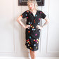 1980s Jack McQueen Pool Ball Silk Dress - S/M