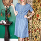 1950s Ann Kauffman Taffeta Dress & Jacket - Medium