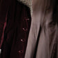 1930s Plum Velvet & Faux Persian Lamb Wool Coat 
