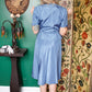 1950s Ann Kauffman Taffeta Dress & Jacket - Medium