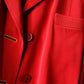 1940s Red Gabardine Forstmann 2pc Suit - Xs