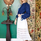 1900s Victorian Lace & Cotton Slip Skirt