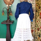 1900s Victorian Lace & Cotton Slip Skirt