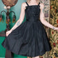 1950s Pearly Dew Drops Taffeta Dress - Xsmall