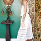 1900s Victorian Lace & Cotton Slip Skirt - M/L