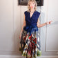 1950s Hand Painted Rooster Mexican Skirt - S/M