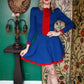 1940s RARE Hand Knit Ice Skating Dress 