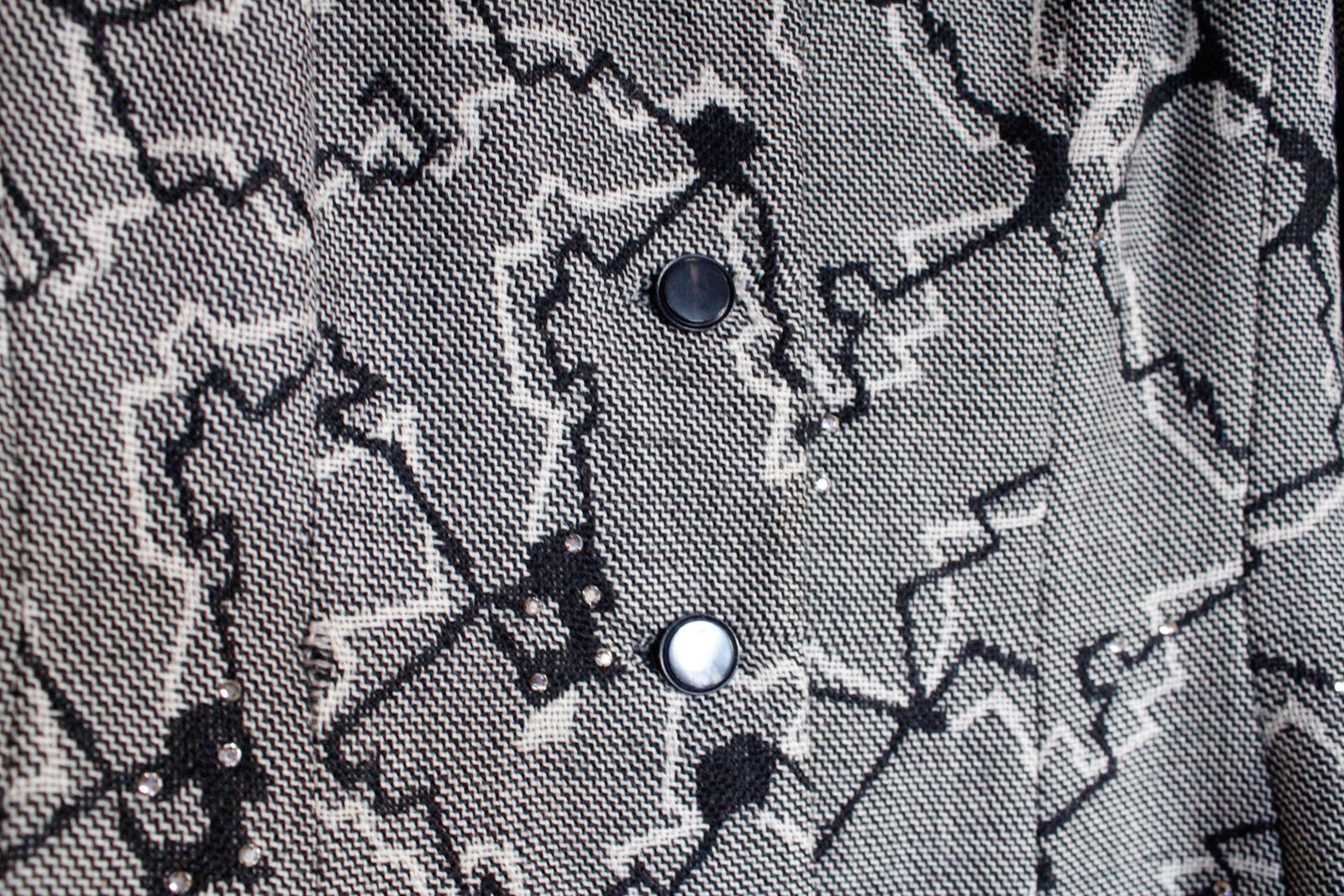 1940s Hollywood Wool Abstract Blazer - Medium