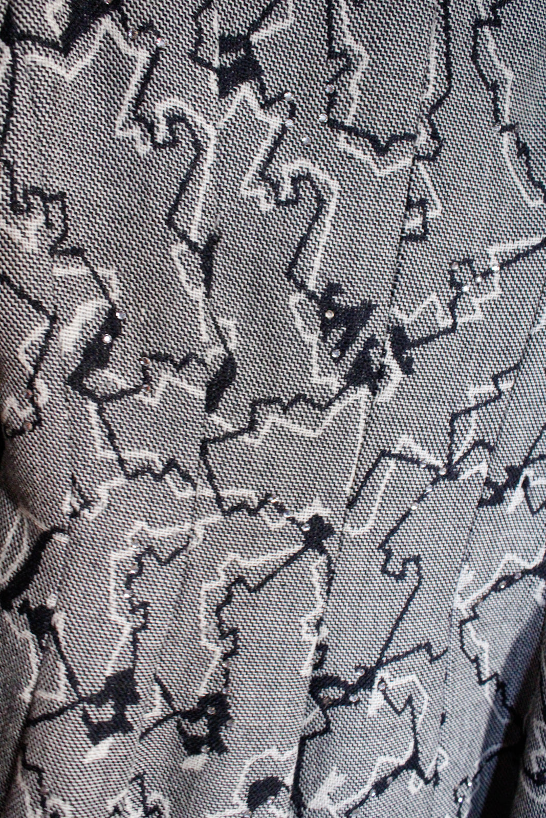 1940s Hollywood Wool Abstract Blazer - Medium1940s Hollywood Wool Abstract Blazer - Medium