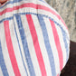 1940s Striped Cotton Beach Bag