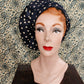 Late 1960s/Early 1970s Silk Polka Dot Hat
