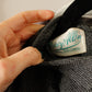 1950s This Way Gabardine Charcoal Dress
