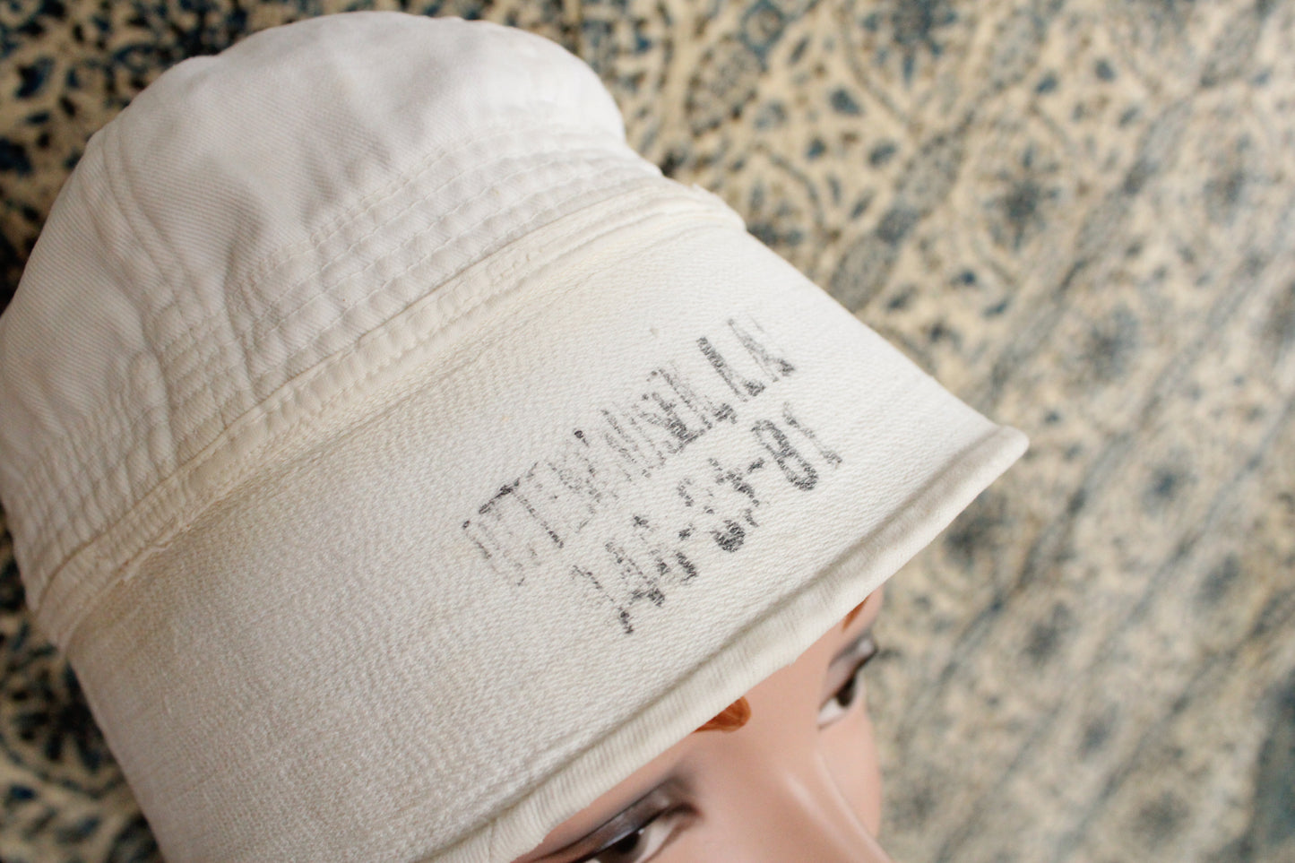 1980s Naval White Bucket Hat