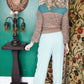 1970s Knit Green Sand Cardigan Sweater