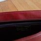 1970s Leather Red Wristlet Clutch 