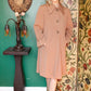 1940s Gabardine Deco Caramel Swing Coat 