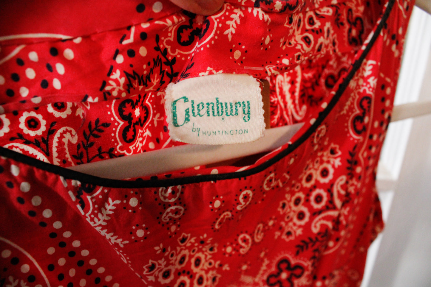 1950s Red Bandana Glenbury Dress - Small