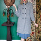 1950s Hand Knit Wool Sweater Coat & Matching Hat 