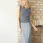 1940s Wool Tweed Trumpet Skirt 