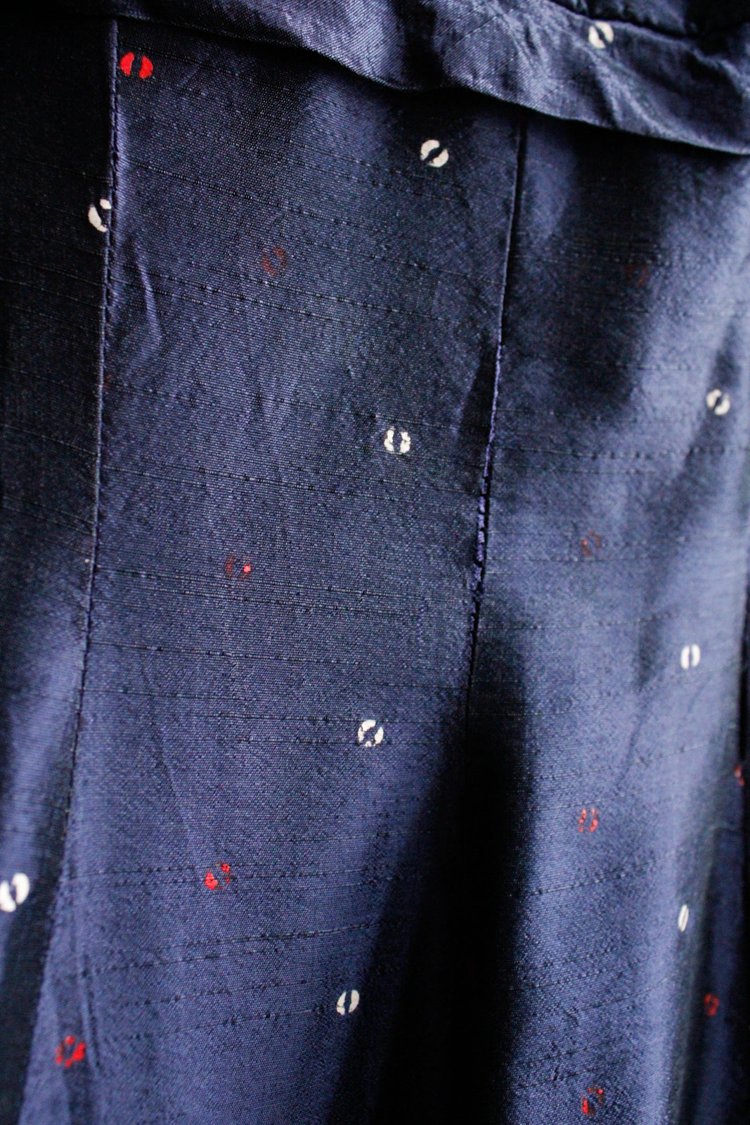 1950s  Printed Sapphire Party Dress 