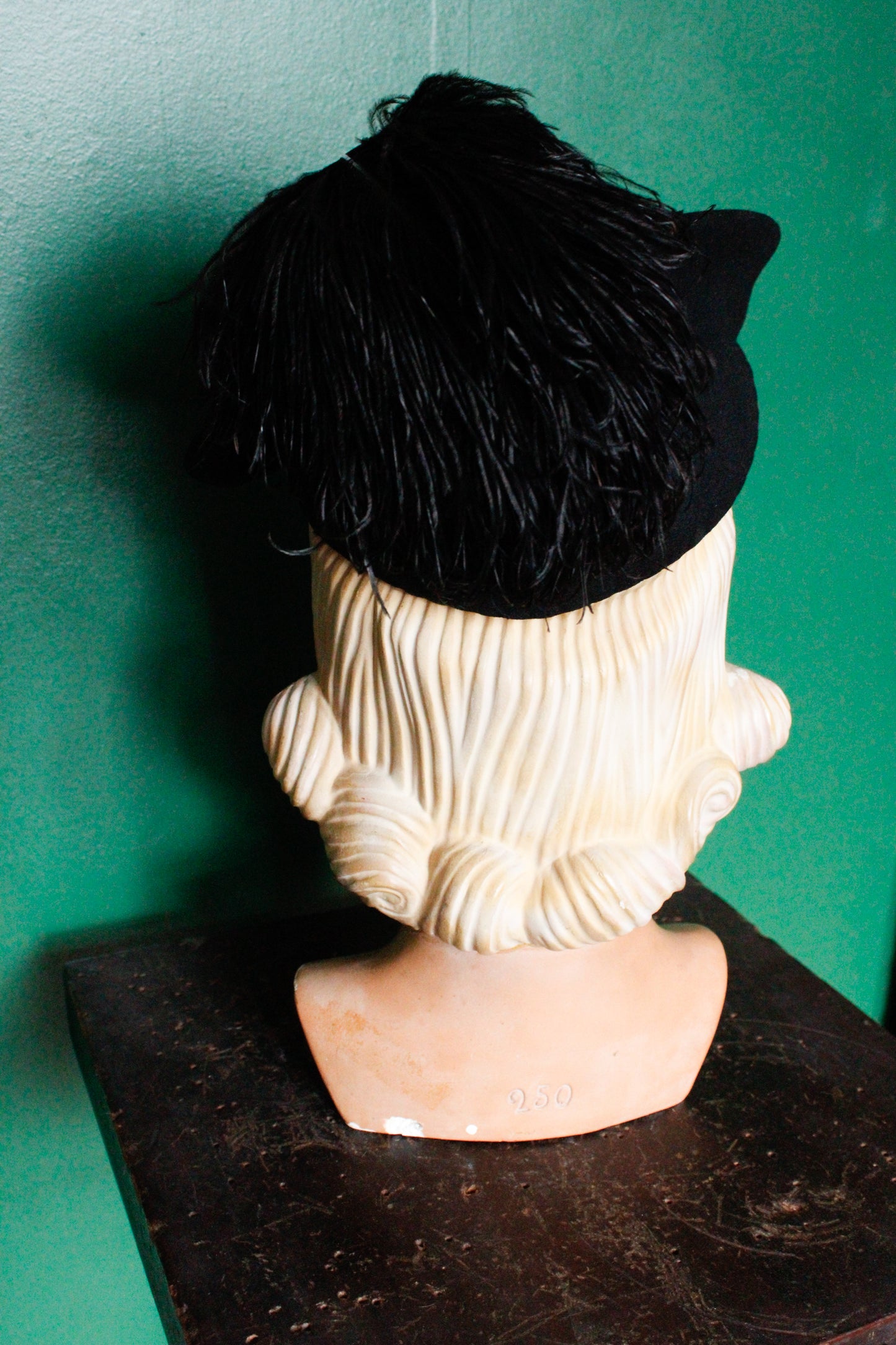 1930s Stunning Ostrich Feather Tilt Hat