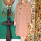 1940s Gabardine Deco Caramel Swing Coat 