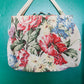 1940s Floral Barkcloth Purse
