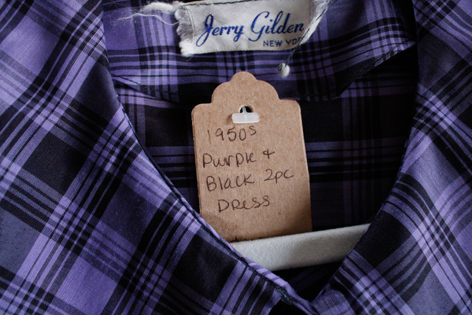 Late 1950s Plaid Jerry Gilden Dress & Bolero 