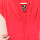 1940s Bright Pink Starburst Gown - Xsmall