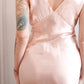 1930s Silk Bias Cut Champagne Nightgown - S/M
