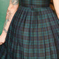 1950s Green & Navy Plaid Dress - Xsmall 