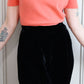1950s Bernard Altman Coral Pink S/S Cashmere Sweater - M/L