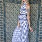 Late 1960s/Early 1970s Silk Polka Dot Hat