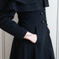 1940s Debutant Shop Wool Princess Coat with Caplet - Small 