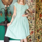 1950s Celadon Cotton Day Dress